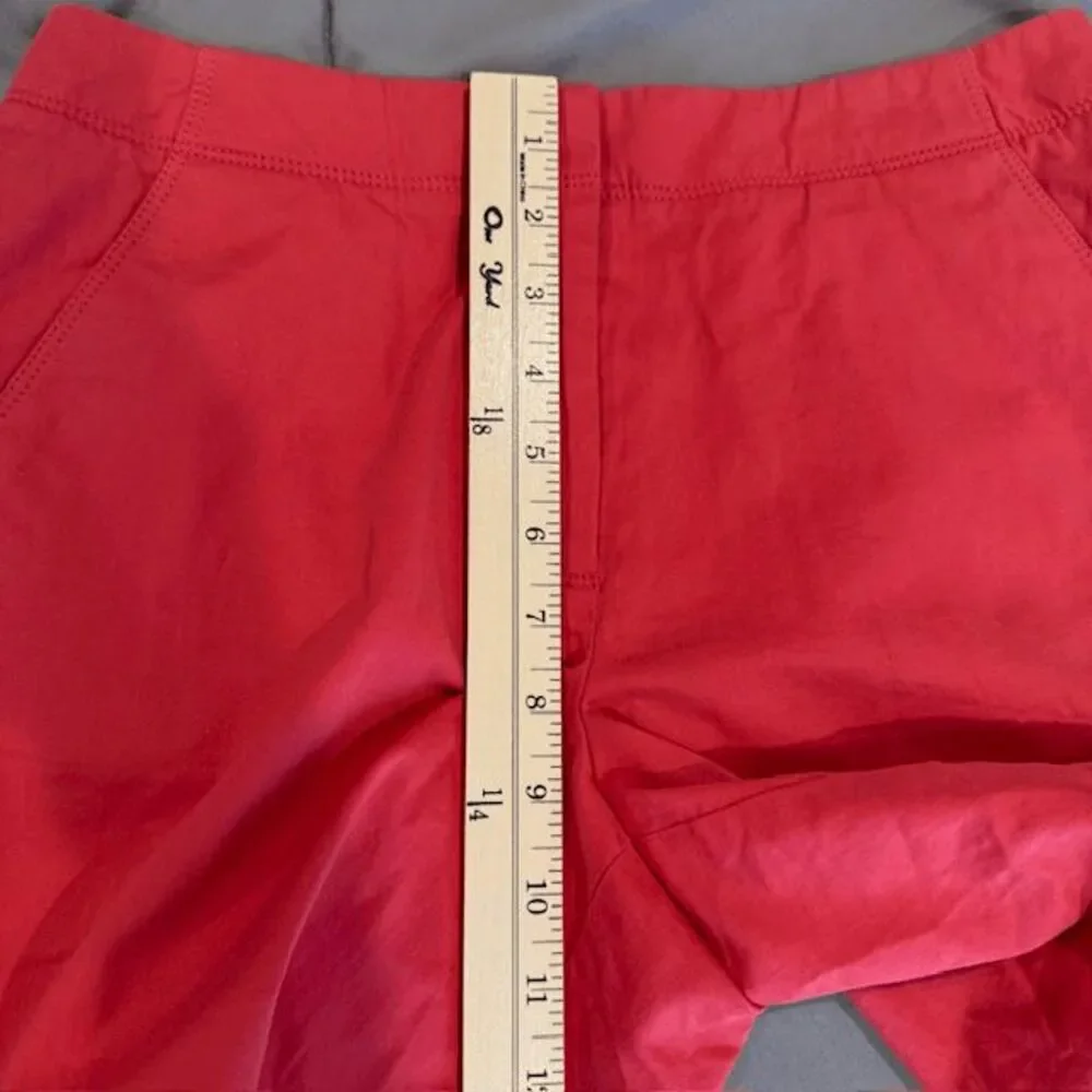 Tommy Bahama Flat Front Trouser Shorts Stretch Deep Coral Color Pockets Size 6‎